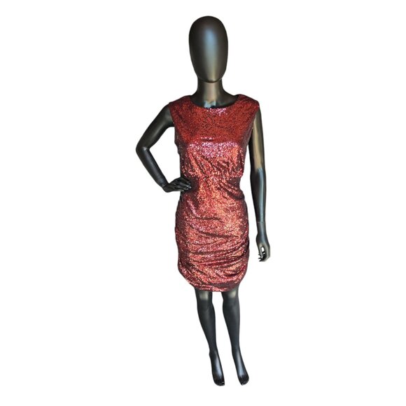 Available Dresses & Skirts - HOMECOMING - Red Sequin Sleeveless - Available